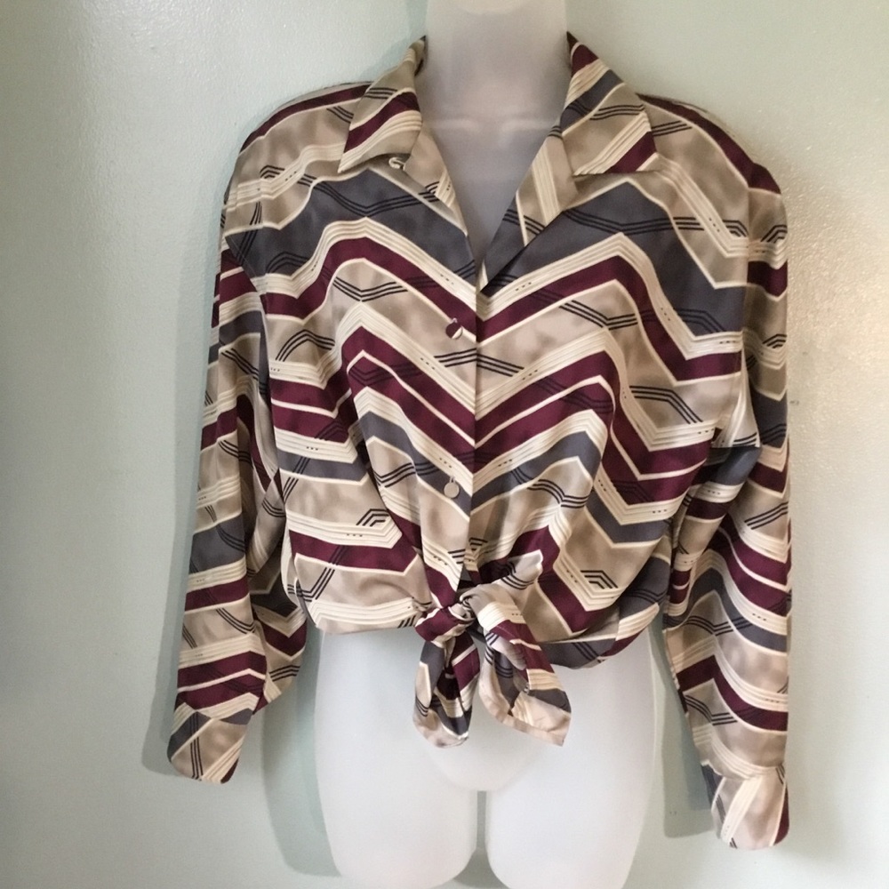 Vintage 80s blouse - Picture 3 of 7